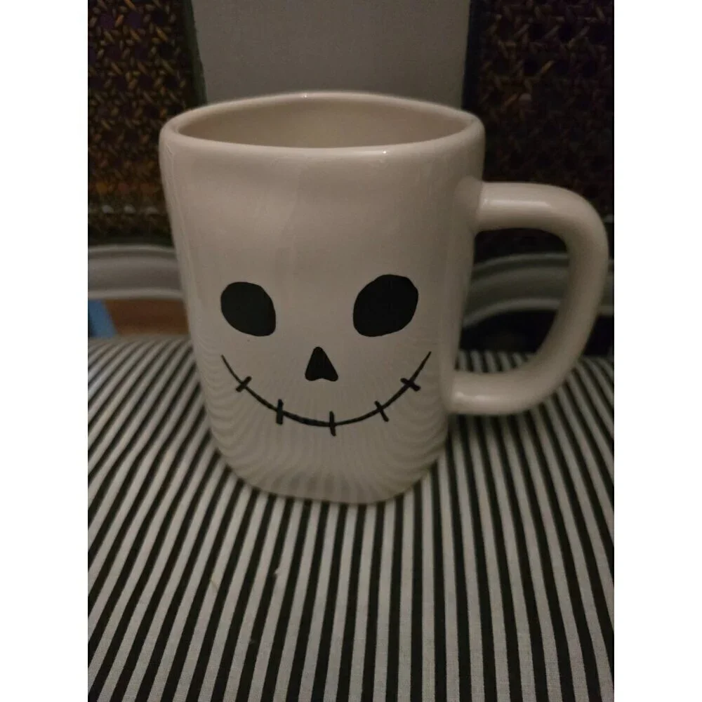 Rae Dunn Halloween Spooky Skeleton Coffee Mug